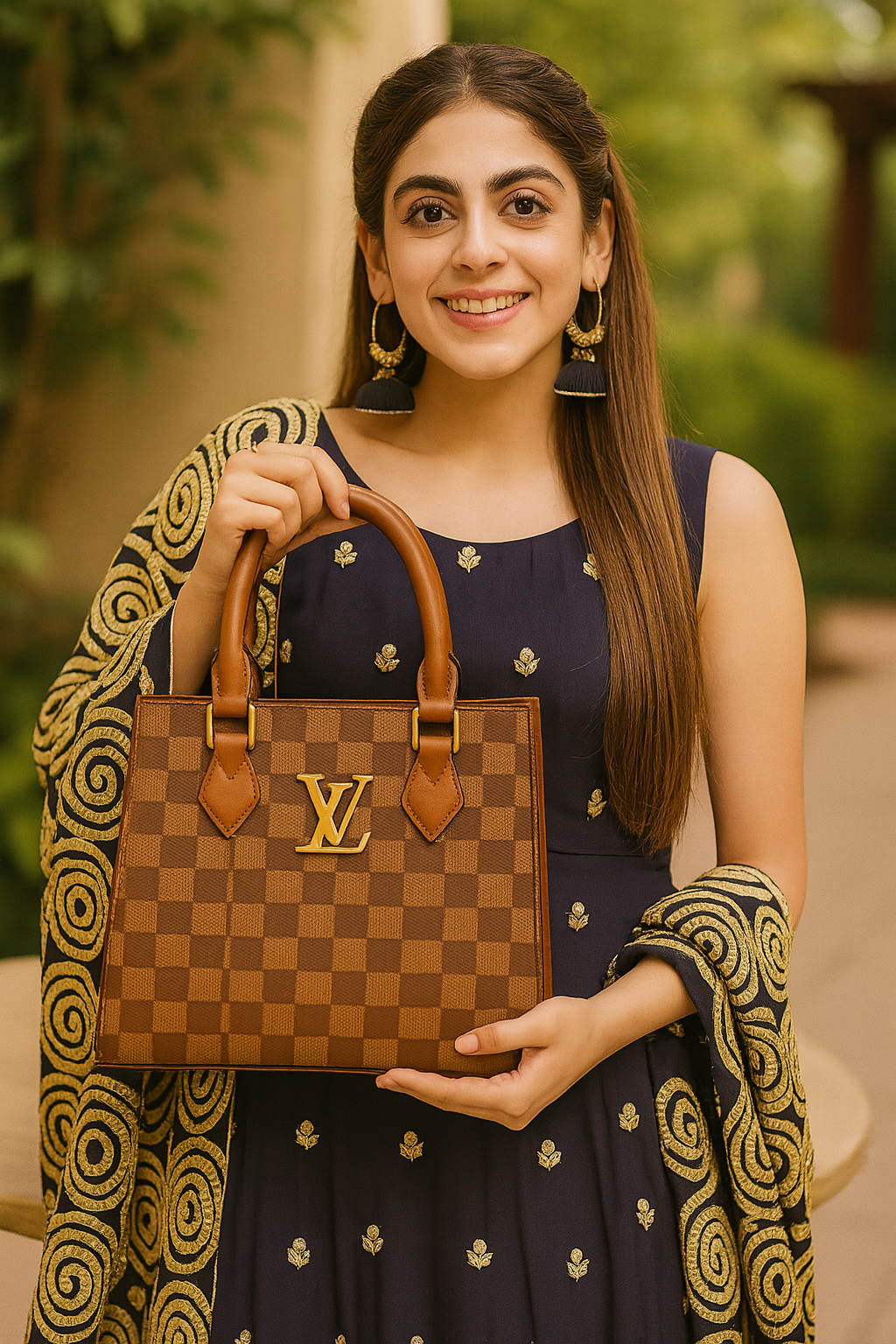 Imported 100% VOGUE 2 PIECE BROWN