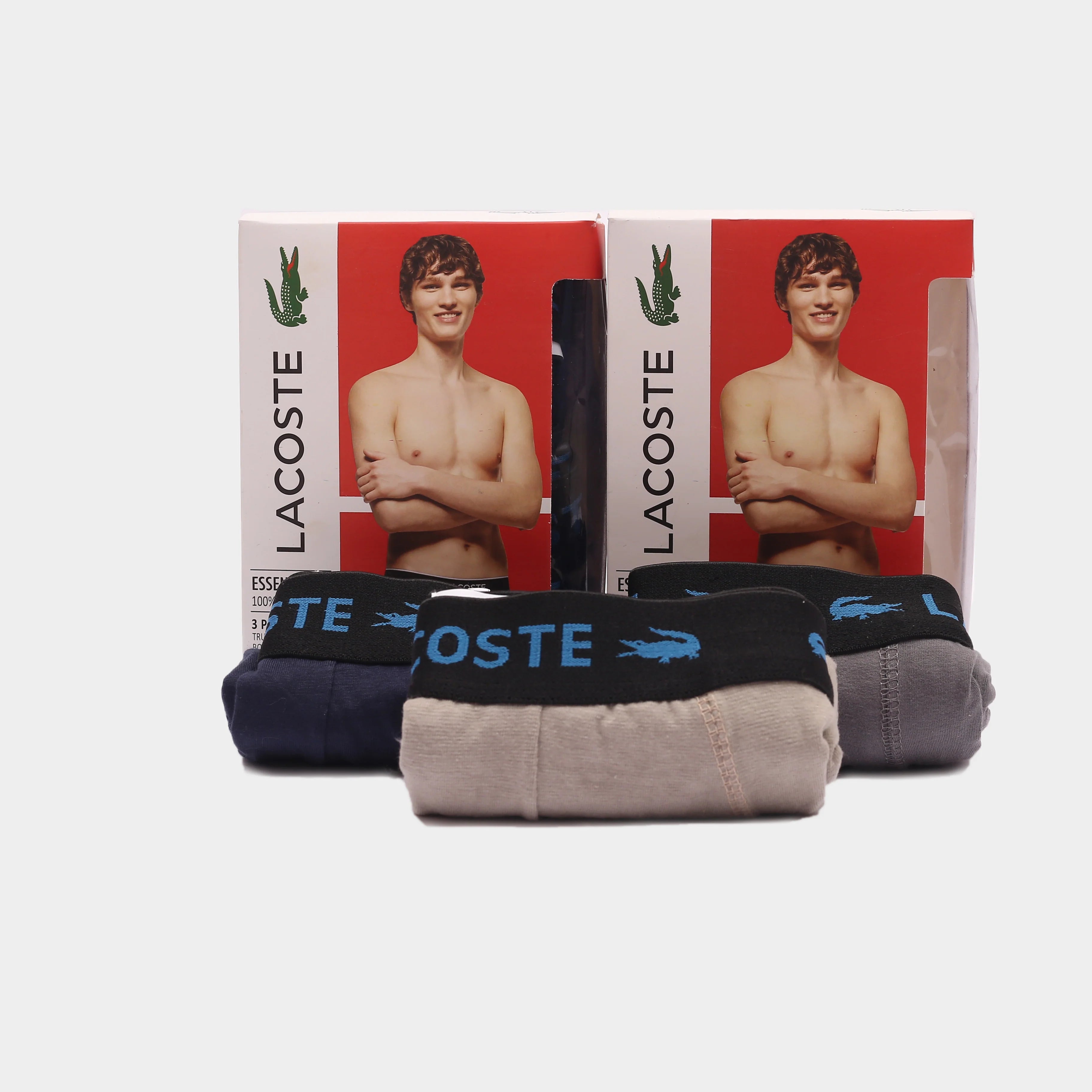 Branded Boxer L-A-C-O-S-T-E (Pack Of 3)