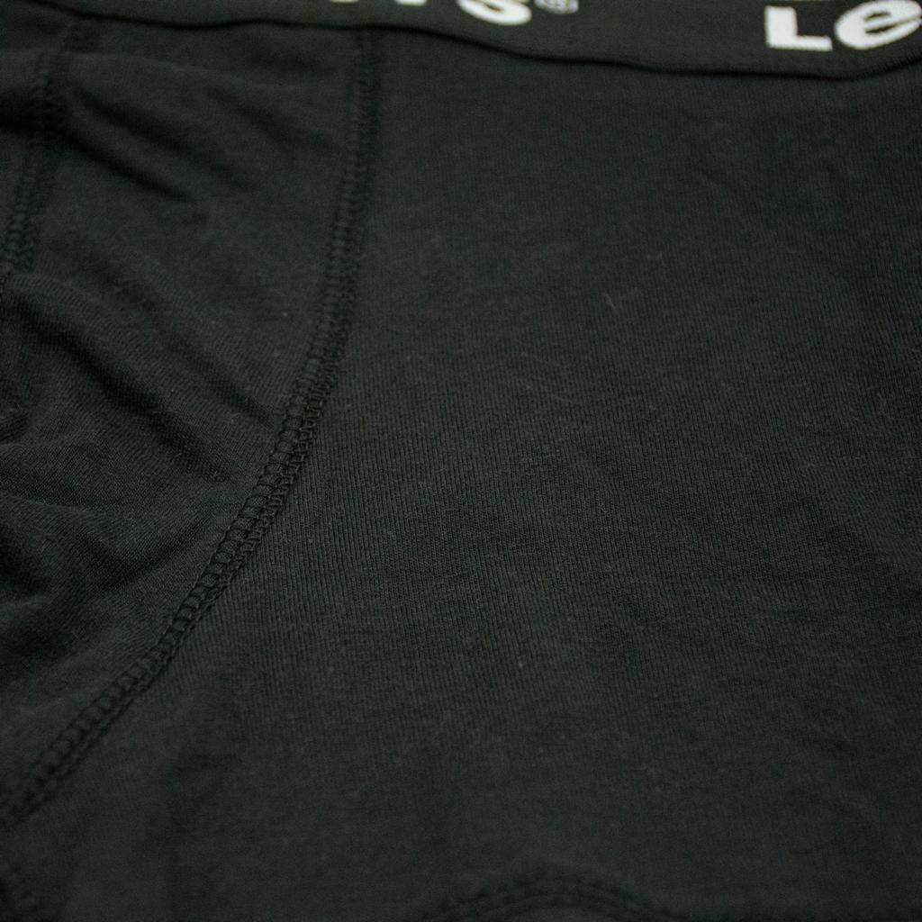 All Black - Branded Boxer L-e-v-i-s (Pack Of 3)