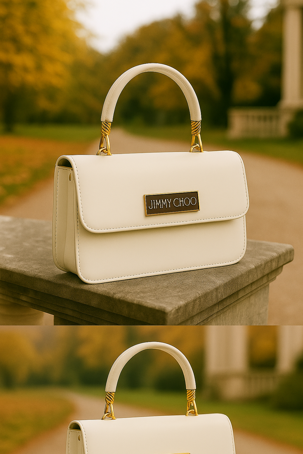 100% Imported JIMY CHOOO Handbag (White)