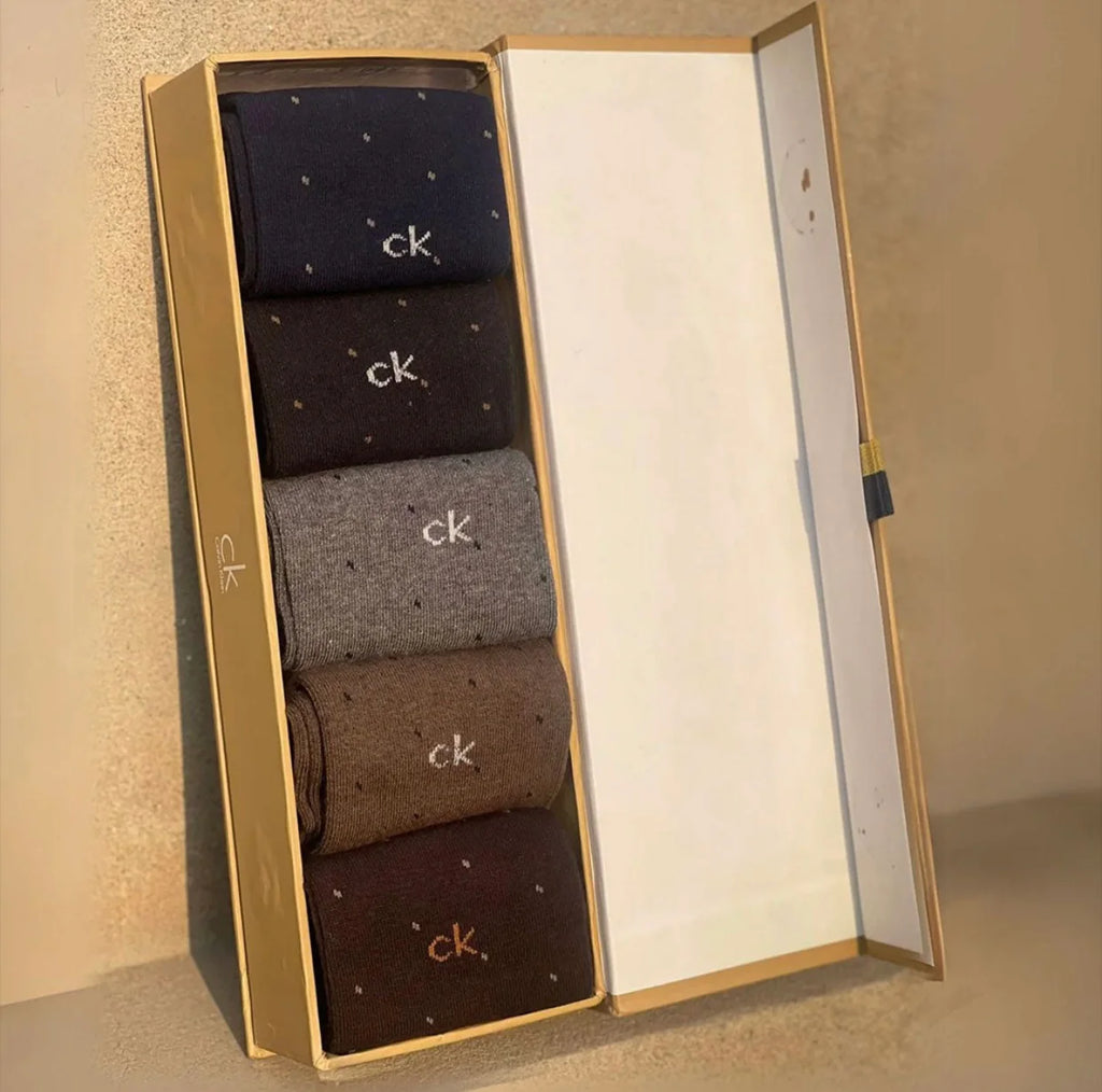 GIFT PACK FULL SOCKS - BRANDED FORMAL SOCKS (PACK OF 5)