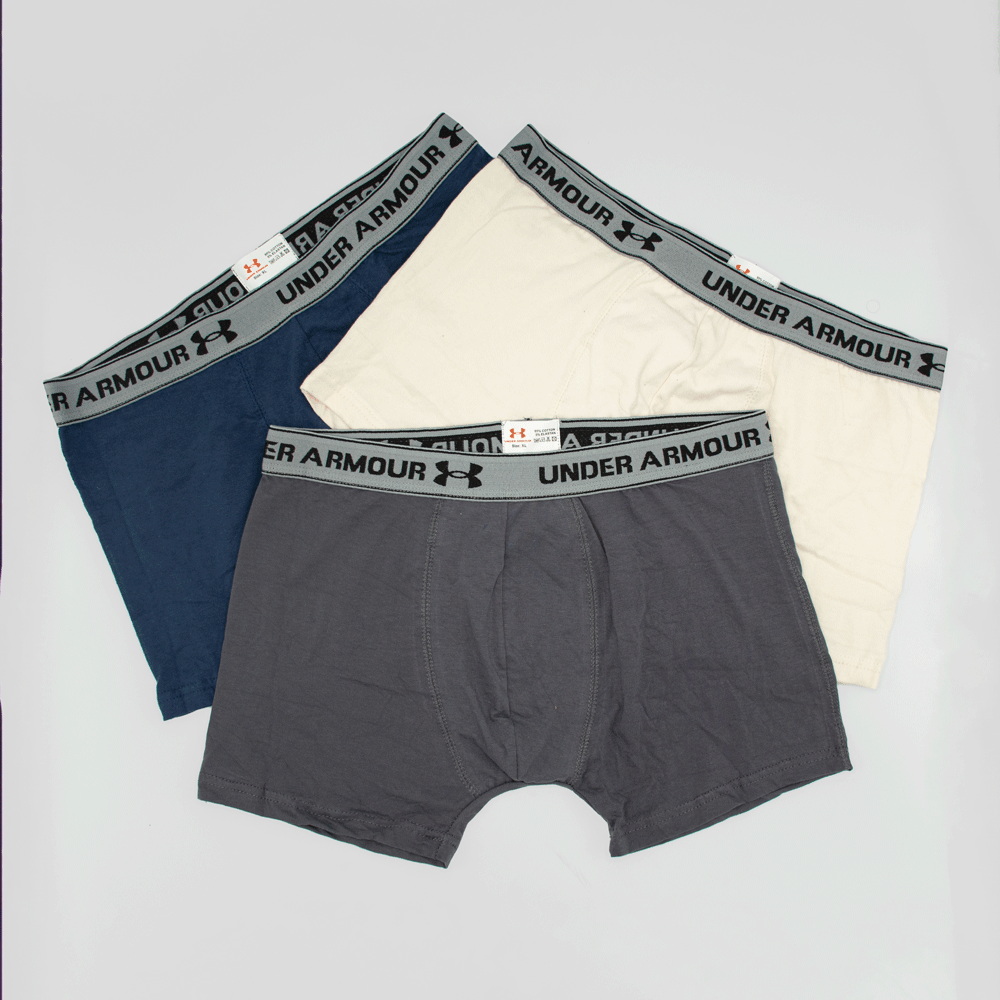 Branded Boxer U-n-d-e-r a-r-m-o-r (Pack Of 3)