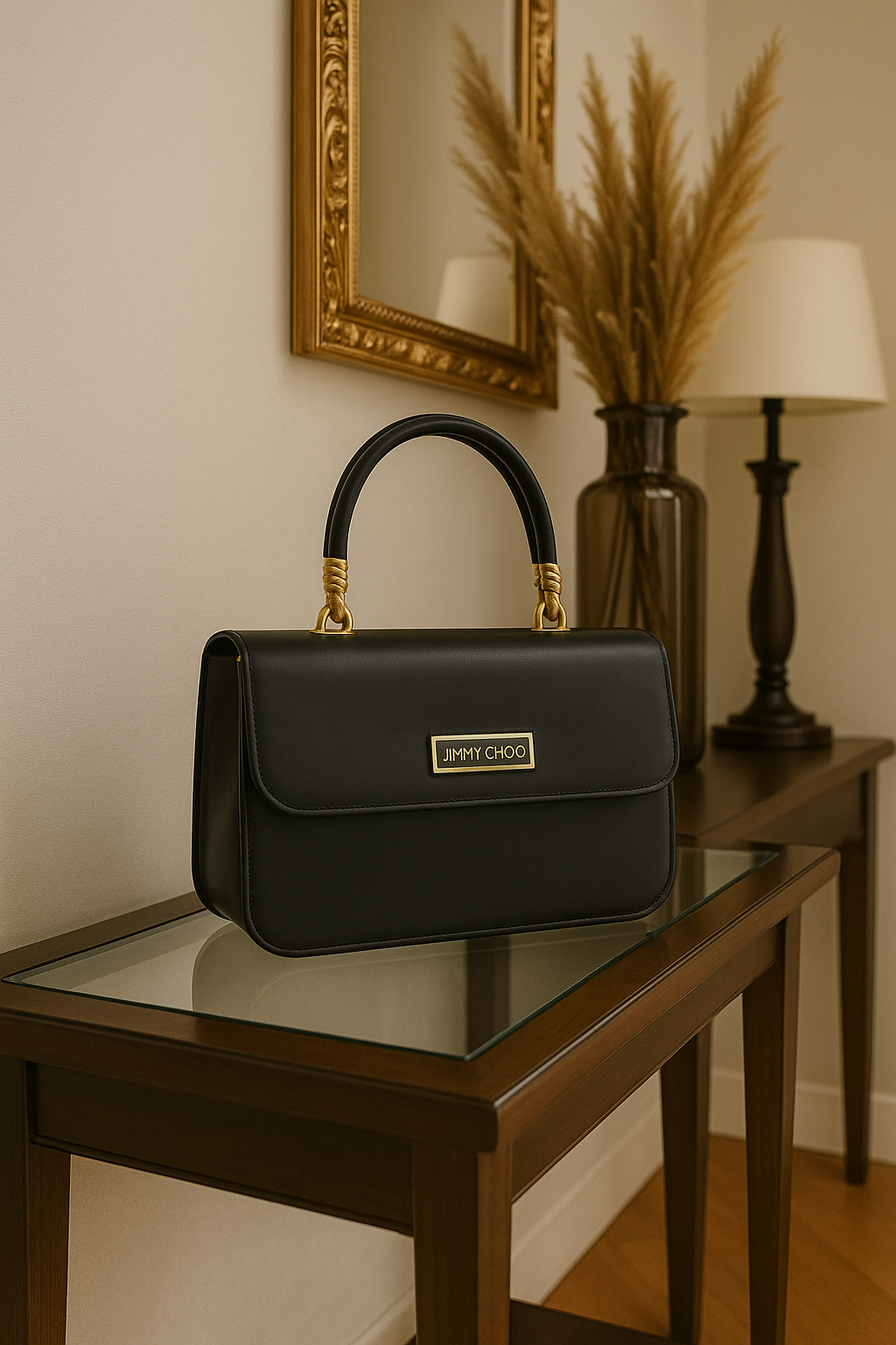 100% Imported JIMY CHOOO Handbag (Black)