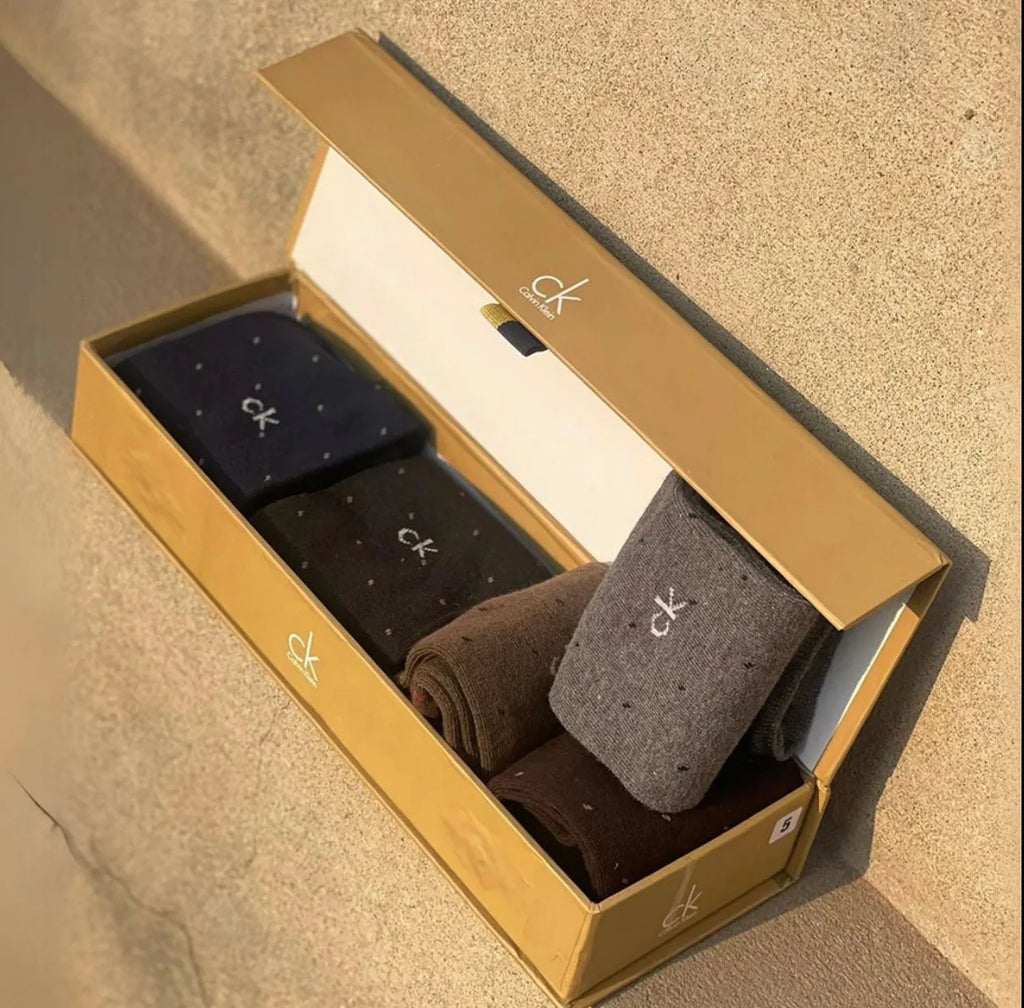 GIFT PACK FULL SOCKS - BRANDED FORMAL SOCKS (PACK OF 5)