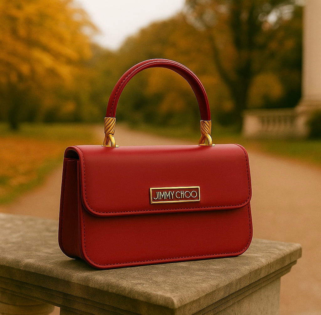 100% Imported JIMY CHOOO Handbag (Burgundy)