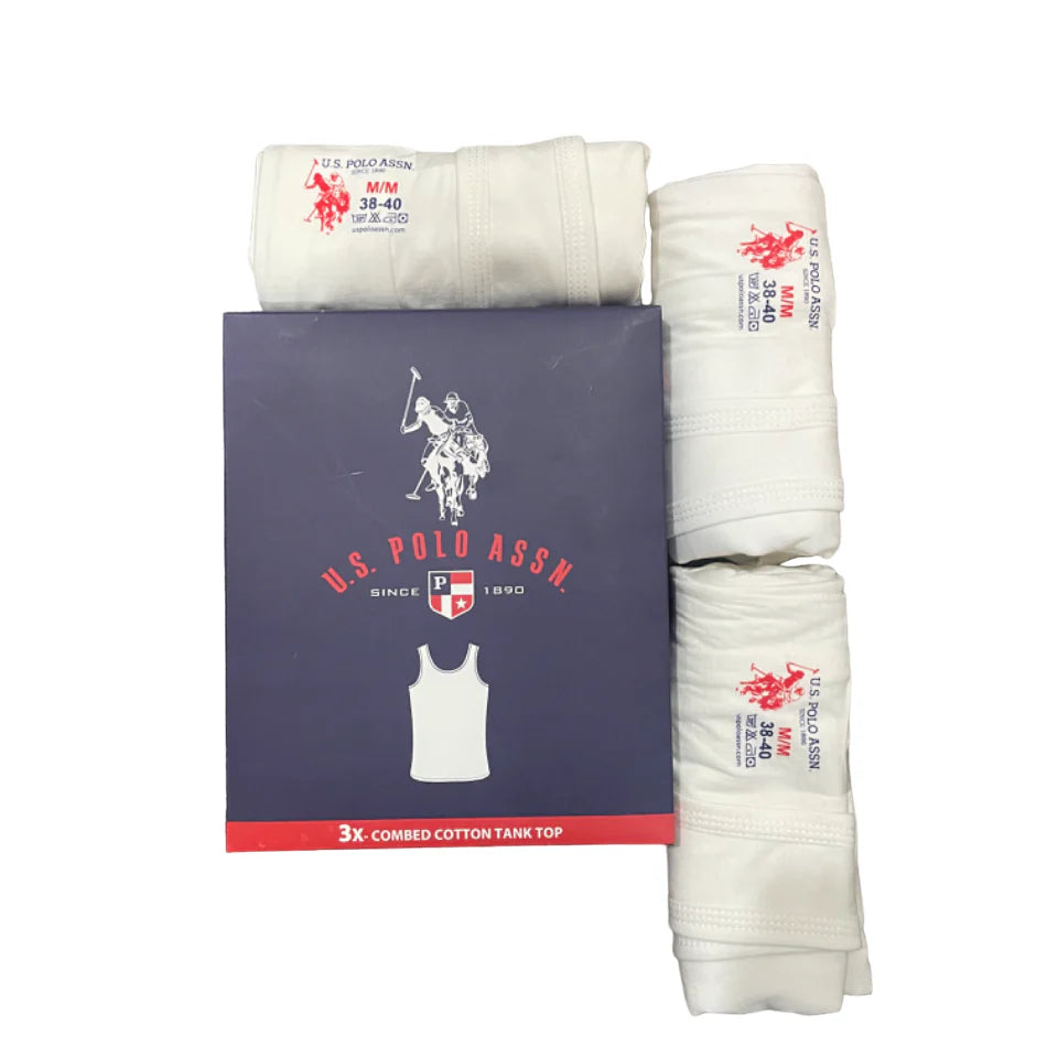 Branded P-O-L-O Vest 3 (Pack Of 3)