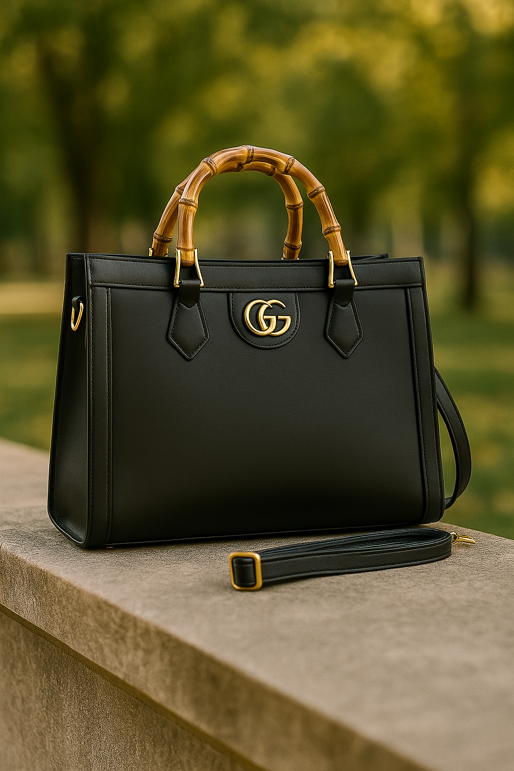100% Imported GCI Diana Black Bag